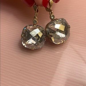 Gold Crystal Drop Earrings